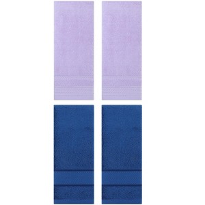 REGALWOVEN 4 Pcs Striped Comfortable Quick Drying Non-Linting Hand Towel 14" x 30" - 1 of 4