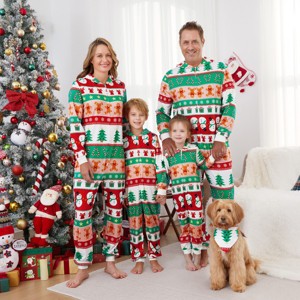 PATPAT Matching Family Christmas Pajamas Holiday Hooded Jumpsuit Sleepwear with Socks - 1 of 1