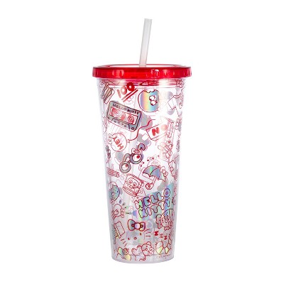 Seven20 Hello Kitty Doodles 22oz Carnival Cup with Straw & Lid