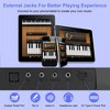 iMountek"88-Key Foldable Semi-Weighted Digital Piano with LCD, Carry Bag, Mic, Stand & Stickers for Beginners"Black&White - 4 of 4