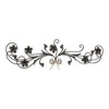Cheung's Franziska Black & Gray Flower Metal Door Topper - 3 of 4