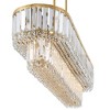 Stiffel Ella 38 3/4" Traditional Island Pendant Chandelier Ceiling Light Fixture Dining Room Over Table Kitchen Foyer Hanging Soft Gold Finish Crystal - 4 of 4