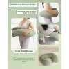 Pharmedoc Nursing Pillow for Breastfeeding with Headrest & Adjustable Waist Straps - Removable Cover, Sage - 4 of 4
