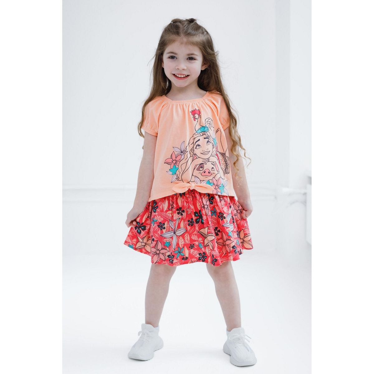 Disney Square Neck T-Shirt and Skirt Outfit Set - thumbnail 2