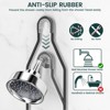 Aoibox Adjustable Shower Caddy Hanging Organizer with Hooks & Soap Holder, Rustproof Large Capacity Bathroom Storage for Shampoo, Towels, Black - 4 of 4