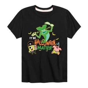 Boys' - SpongeBob SquarePants - It Be Halloween Matey Short Sleeve Graphic T-Shirt - 1 of 4