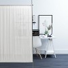 Versailles Waffle Fabric Blackout Energy Efficient Privacy Curtain Panel for Windows 48" x 72" White - 2 of 4