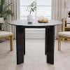 MAYEERTY 42" Wood Round Dining Table for 4, Farmhouse Modern Kitchen & Dining Room Table - 3 of 4