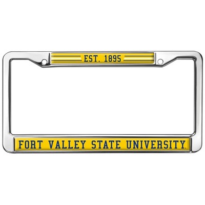 Fort Valley State University School Full Size Standard License Plate Metal Frame
