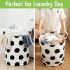 Garnen 70L Laundry Basket Collapsible Bag, Foldable Laundry Hamper Baskets, Dirty Clothes Hamper Organizer Bin with Handle For Kids Baby Dorm Room - 2 of 4