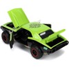 1967 Chevrolet Camaro Offroad Bright Green & Matt Black (Dirty Version) & Raphael Figure 1/24 Diecast Model Car by Jada - 4 of 4