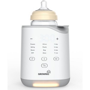 GROWNSY Bottle Warmer for All Bottles, 2025 Fast Baby Bottle Warmer for Breastmilk & Formula, Smart Temperature Control with Timer, Thaw, Food Heater - 1 of 4