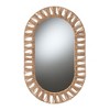 bali & pari Geona Modern Bohemian Metal and Natural Brown Seagrass Accent Wall Mirror - 2 of 4