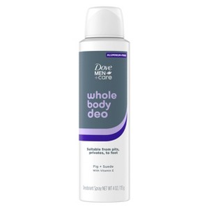 Dove Men+Care Whole Body Aluminum Free Deodorant Spray - Fig & Suede - 4oz - 1 of 4
