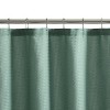 LunaLulinlk Dobby Dot 13 Piece Shower Curtain and Hook Set, 72 x 72, Green - 3 of 4