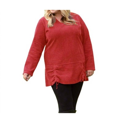 Women's Channel Islands Chenille Long Sleeve Rayanne Sweater - Plus - On The Plus Side