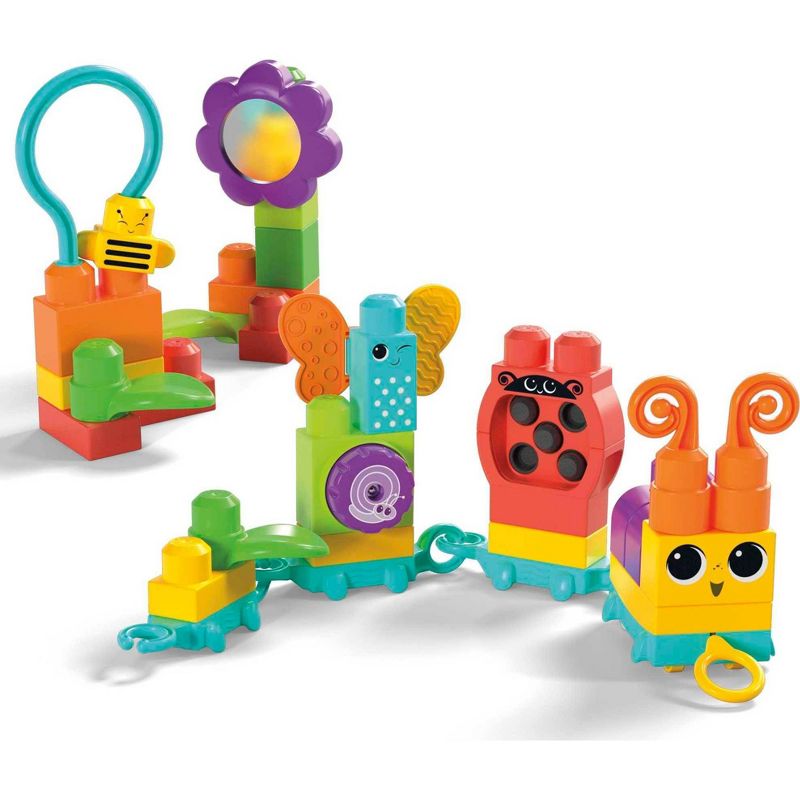 MEGA BLOKS Move n Groove Caterpillar Sensory Building Toys (30 pc), 6 of 8