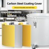 10 Gallon Fryer Grease Bucket Oil Disposal Caddy, Steel Fryer Oil Transport Container Rust-Proof Coating, Grease Can With Lid, Lock Clips, Filter Bag - 4 of 4