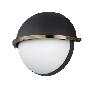 Maxim Lighting Duke 1 - Light Wall Light in  Black/Weathered Brass - 1 of 3