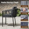 2-Piece Outdoor Dining Set - Rattan Wicker Patio Chairs with Cushions, Perfect for Garden, Deck, Backyard, and Poolside - 2 of 4