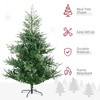 Whisen 6FT Artificial Christmas Tree with 795 Branches, Auto Open, Steel Base, Wide Shape - Green - 3 of 4