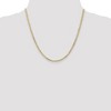 Black Bow Jewelry 3mm, 14k Yellow Gold, Open Concave Curb Chain Necklace - 2 of 4