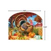 Briarwood Lane Fall Art Sign 8.25x10.25 Turkey and Pumpkins For Fall Art Sign - 2 of 4