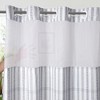 No Hook Plaid Waffle Shower Curtain with Snap-in Liner - 2 of 4