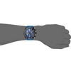 Invicta 22812 Men's Pro Diver Blue Dial Black IP Steel Blue Silicone Strap Chronograph Watch - 3 of 4
