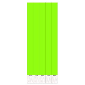 Beistle Solid Color Wristbands, .75" x 10", (100/Pkg) Green - 1 of 4