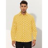 Lars Amadeus Men's Button Down Long Sleeve Casual Business Polka Dots Shirt - 2 of 4