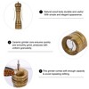 Unique Bargains Wooden Home Kitchen Hand Crank Twist Salt Spice Container Mill Grinder Shaker Bronze Tone - 4 of 4