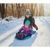 Slippery Racer Downhill Adults and Kids Foam Toboggan Snow Sled with Handles, 36" - image 4 of 4