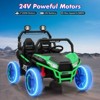 2 Seater 24V Ride On Car,Electric Vehicle Utv Car for Kids,400W Motors Electric Truck with Remote - 2 of 4