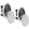 In-Wall/In-Ceiling Speakers for Home Theater with 2-Way Design, Flush Mount, Silver, Pair - 4 of 4