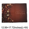 Unique Bargains Christmas Place Mats Linen Black Gold Tone 13"x17.7" 2 Pcs - 3 of 4