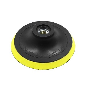 Unique Bargains 4inch Car Automotive M14x2.0 Pad Backing Plate Hook Loop Polisher Buffing - 1 of 4