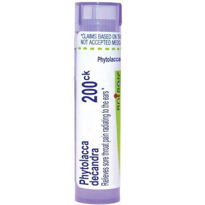 Phytolacca Decandra 200CK by Boiron Homeopathic Single Medicine For Cough, Cold & Flu  -  80 Pellet