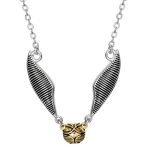 Harry Potter Womens Silver Plated Quidditch Golden Snitch Necklace, 16 + 2'' - 1 of 4