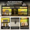 Bestier TV Stand Tall Entertainment Center with Storage For 70 Inch TV - 4 of 4