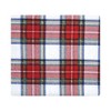 Hudson Baby Unisex Baby Cotton Flannel Receiving Blankets Bundle, White Tartan, One Size - 3 of 4