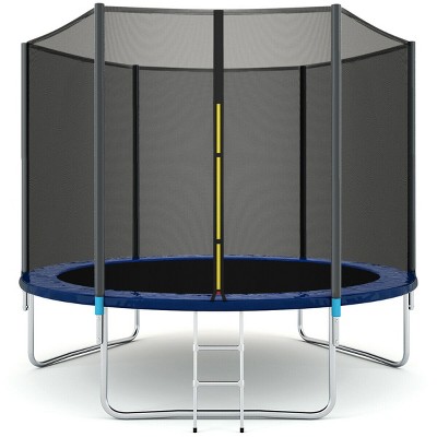 Costway 10 FT Trampoline Combo Bounce Jump Safety Enclosure Net W/Spring Pad Ladder