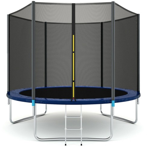 NEW 10FT Trampoline Combo Bounce Jump Safety Enclosure Net w/Spring Pad Ladder 