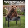 Raised Garden Bed with Legs, Galvanized Steel Elevated Planter Box for Patio, Balcony, or Backyard, 400 lb Capacity - 4 of 4