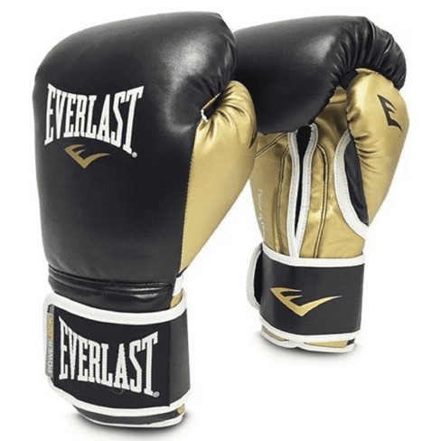 Everlast Powerlock Hook And Loop Boxing Gloves White Silver 
