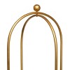 Glam Metal Shelving Gold - Olivia & May: Luxury 3-Tier Bookcase, No Assembly Required - 4 of 4