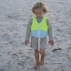 Sunnylife Kids Swim Vest 2-3 - Salty the Shark, Aqua Neon Yellow, 42lb Cap - 4 of 4