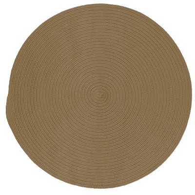 Colonial Mills Barataria Braided Rug, Cafe 7x7, Round Shape