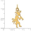Black Bow Jewelry 14k Yellow Gold 3D Kokopelli Charm - 3 of 4