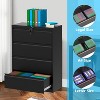 Garvee Filing Cabinets with 4 Drawers and Lock for Organization Hanging Letter/Legal/A4/F4 Size, Black - 3 of 4